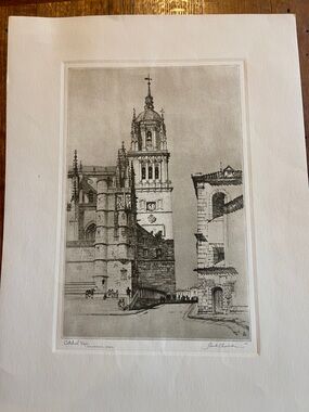 Vintage Etching by Samuel Chamerlain